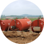 Quality Oil Company LLC fuel tanks out on the field