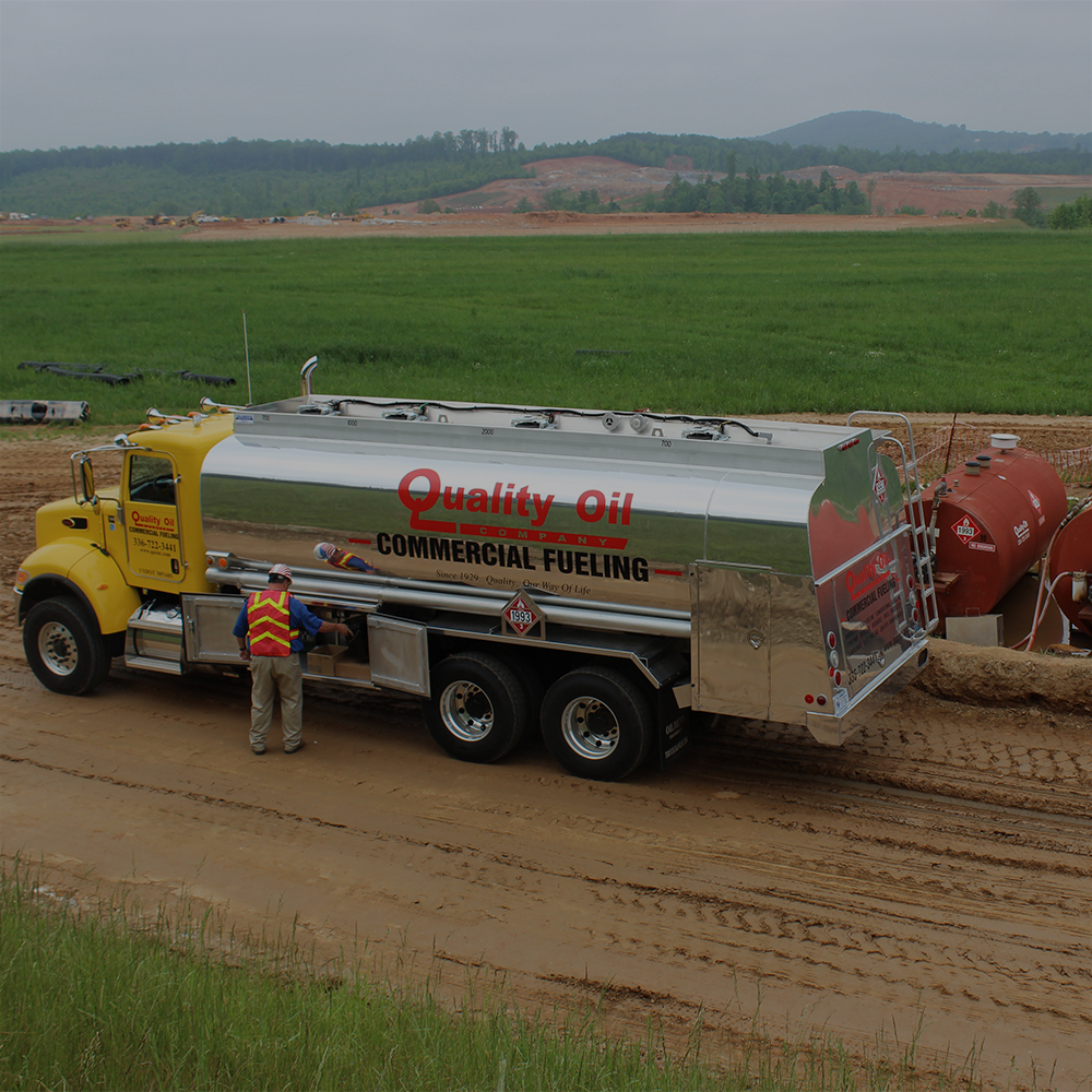 Quality Oil Commercial services, fuel delivery, tank monitoring, on site re-fueling